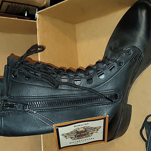 Harley davidson leather riding boots new Women's 9 - Picture 5 of 11